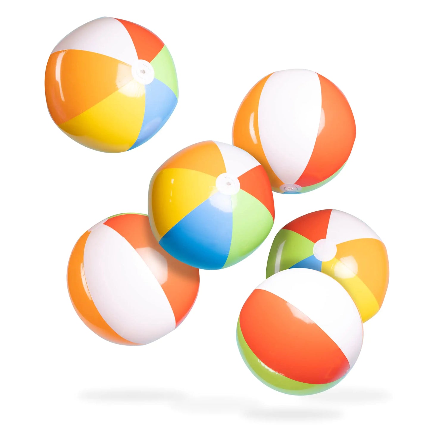 Top Race Inflatable Large Beach Balls 24 inch Pool Ball - Beach Summer Parties and Gifts Pool Balls for Swimming Pools - 6 Set Blow up Rainbow Color Beach Balls (6 Balls) - magnolia sales