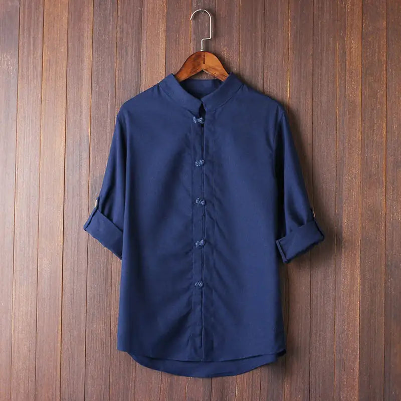 Men's big and tall Linen Vintage Plus Size Shirt magnolia sales