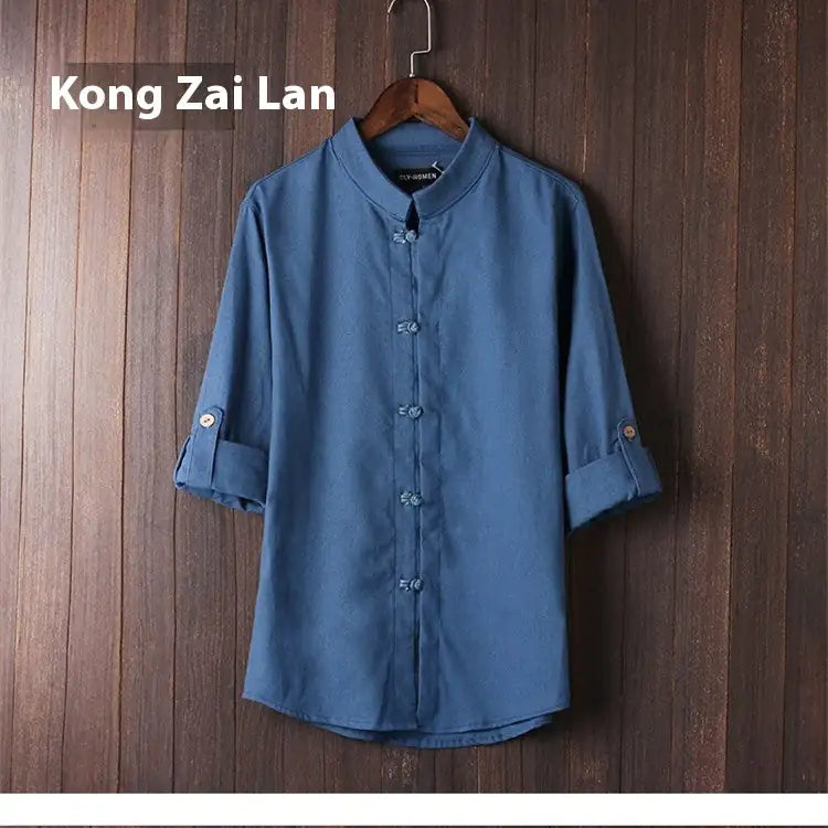 Men's big and tall Linen Vintage Plus Size Shirt magnolia sales