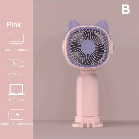 Kawaii Mini Handheld Fan - Portable Summer Cooling Fan - magnolia sales