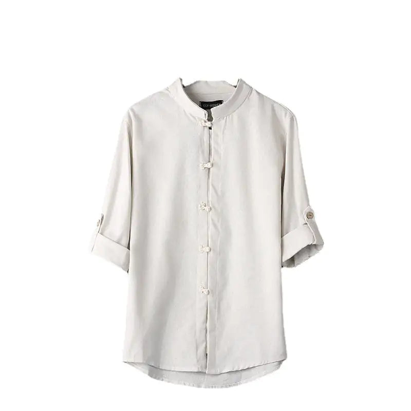 Men's big and tall Linen Vintage Plus Size Shirt magnolia sales